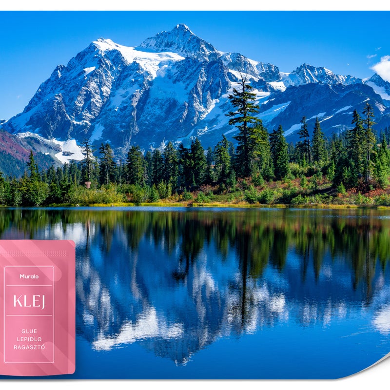 FOTOTAPETA DO SALONU GÓRY JEZIORO LAS KRAJOBRAZ USA PEJZAŻ EFEKT 3D 450x315