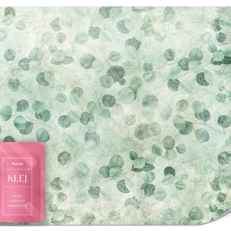 FOTOTAPETA DO SYPIALNI ZIELONE LIŚCIE EUKALIPTUSA ABSTRAKCJA NATURA 100x70