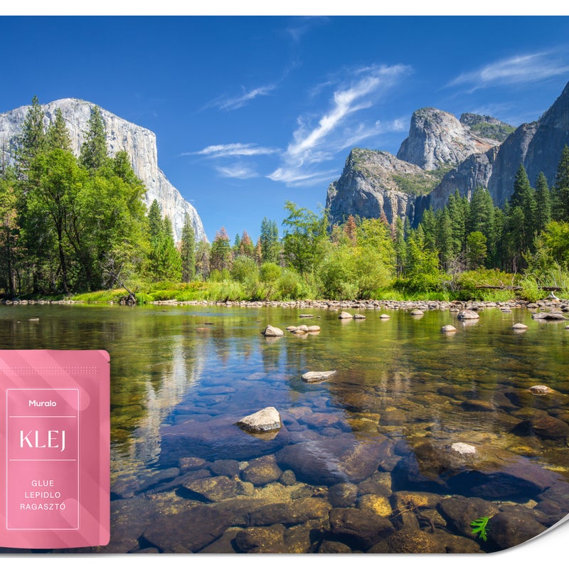 FOTOTAPETA DO SALONU SYPIALNI PEJZAŻ GÓRY PARK YOSEMITE NATURA 3D 150x105