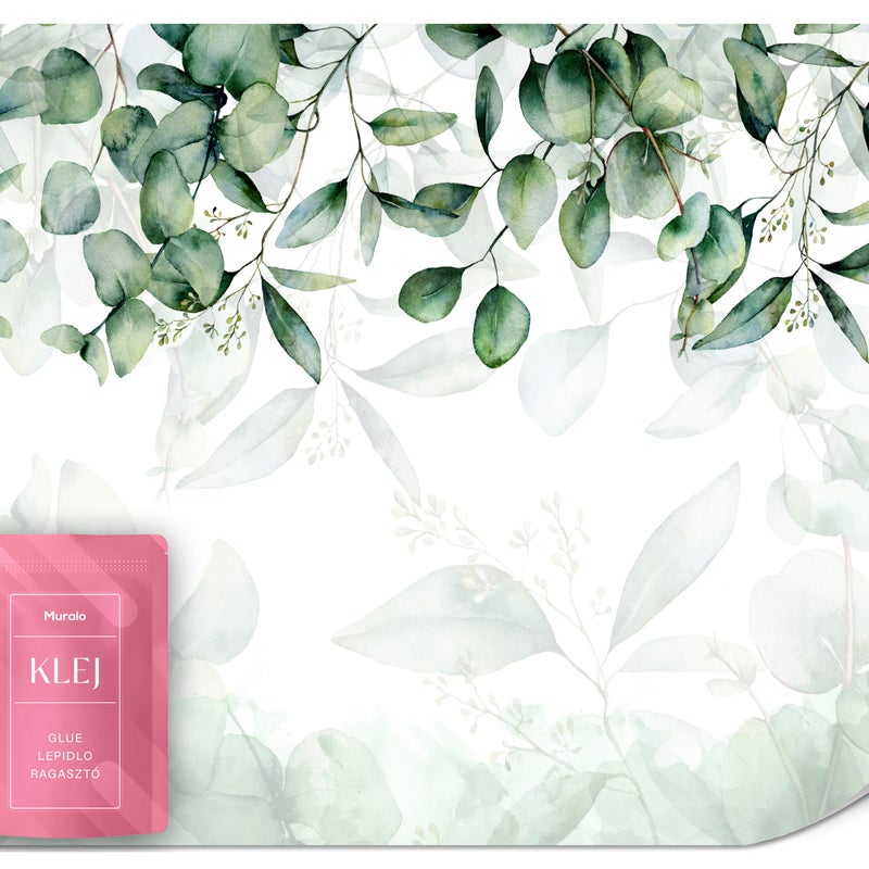 FOTOTAPETA DO SYPIALNI SALONU LIŚCIE EUKALIPTUSA NATURA ROŚLINY 150x105