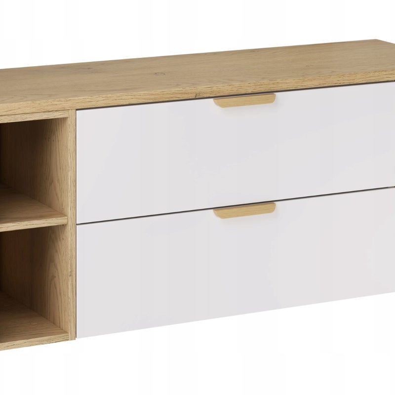 Szafka łazienkowa ASTER WHITE 120 cm biały mat z blatem