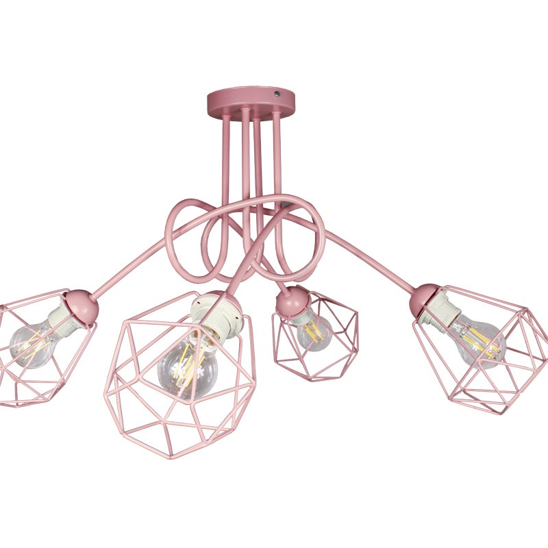 Lampa DECORI Edison Max 4 Diamond Róż, 1 szt