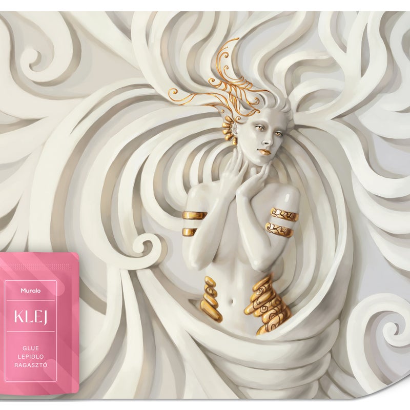 FOTOTAPETA DO SALONU SYPIALNI ABSTRAKCJA BOGINI MEDUZA KOBIETA 3D 200x140