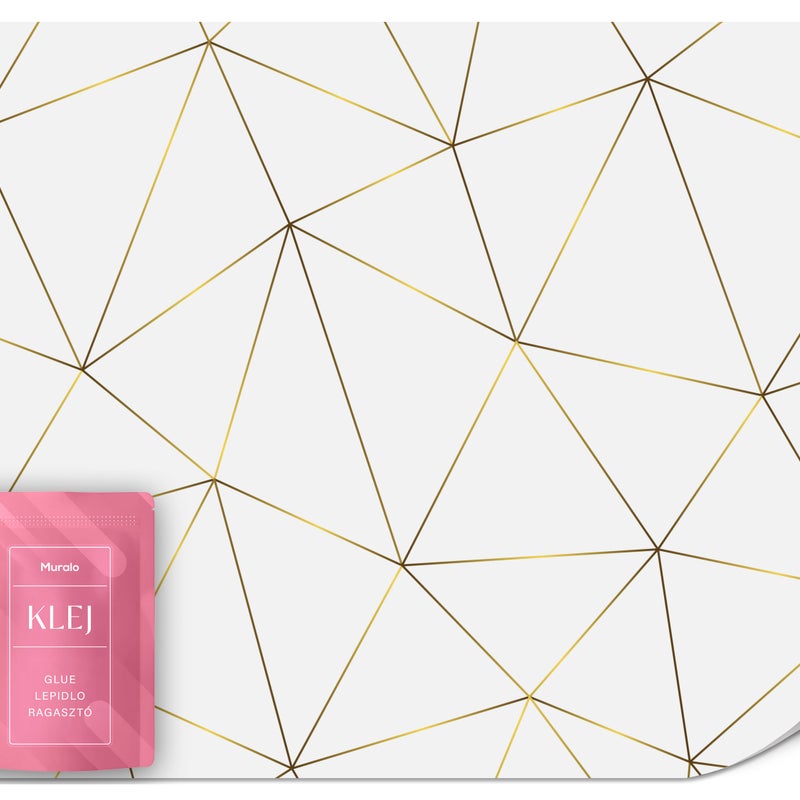 FOTOTAPETA DO SYPIALNI WZÓR GEOMETRYCZNY STYL GLAMOMUR ABSTRAKCJA 400x280