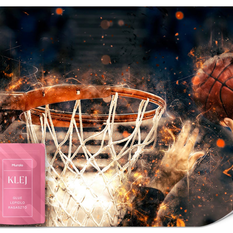 FOTOTAPETA MŁODZIEŻOWA KOSZYKÓWKA WSAD MECZ SPORT ABSTRAKCJA TAPETA 150x105