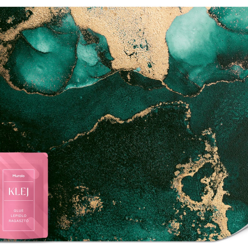 FOTOTAPETA DO SYPIALNI TURKUSOWY MARMUR ABSTRAKCJA STYL GLAMOUR 200x140