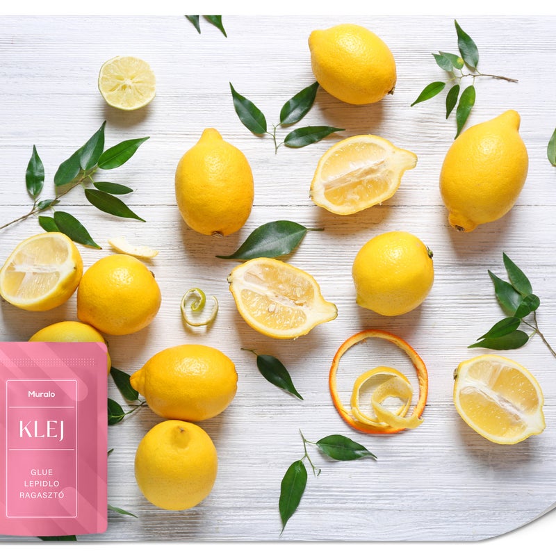 FOTOTAPETA ŚCIENNA DO JADALNI KUCHNI CYTRYNY CYTRUSY DESKI EFEKT 3D 500x350