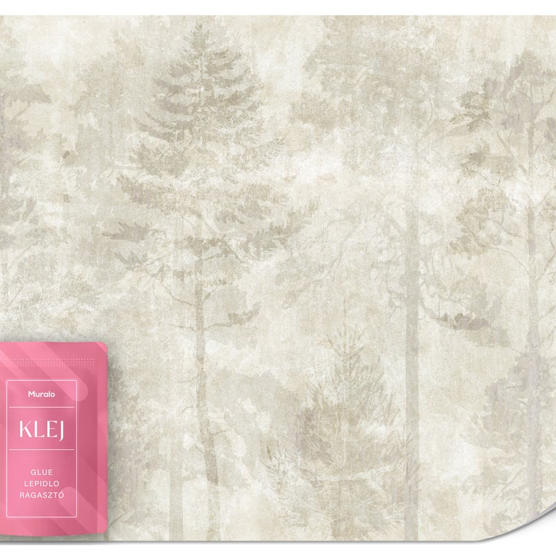 FOTOTAPETA DO SALONU SYPIALNI LAS NATURA ABSTRAKCJA MURAL PEJZAŻ 500x350