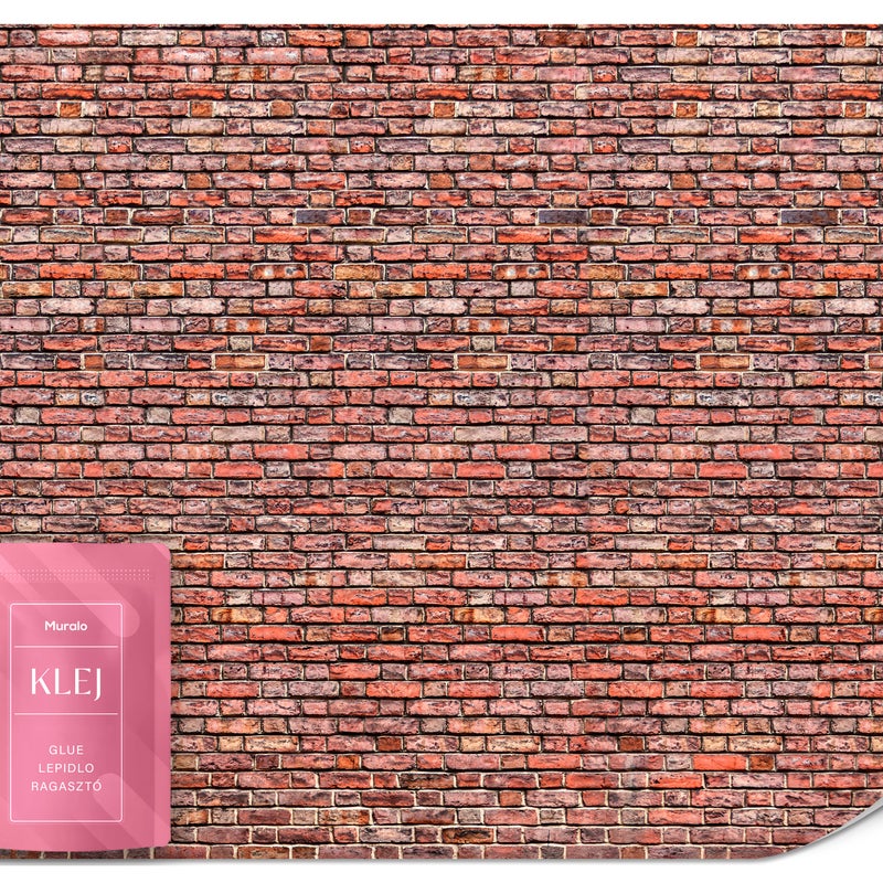 FOTOTAPETA DO SALONU STARA CZERWONA CEGŁA MUR ABSTRAKCJA VINTAGE 150x105