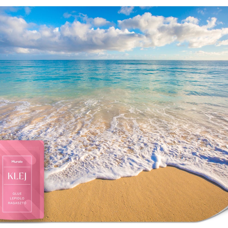 FOTOTAPETA DO SYPIALNI SALONU PLAŻA MORZE FALE PEJZAŹ NATURA 3D 200x140