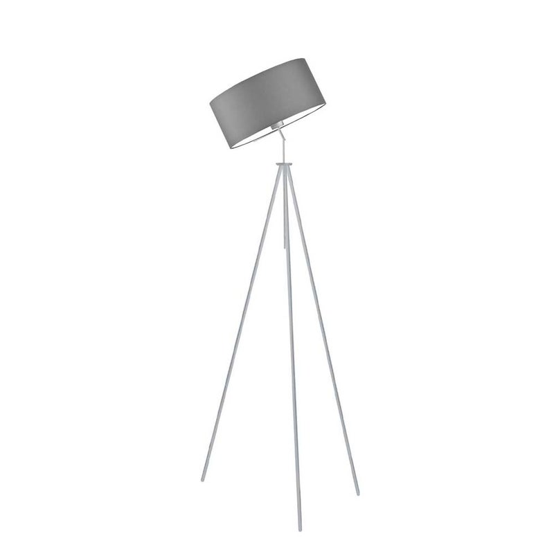 Lampa stojąca podłogowa przegubowa regulowana trójnóg z abażurem walec DECO