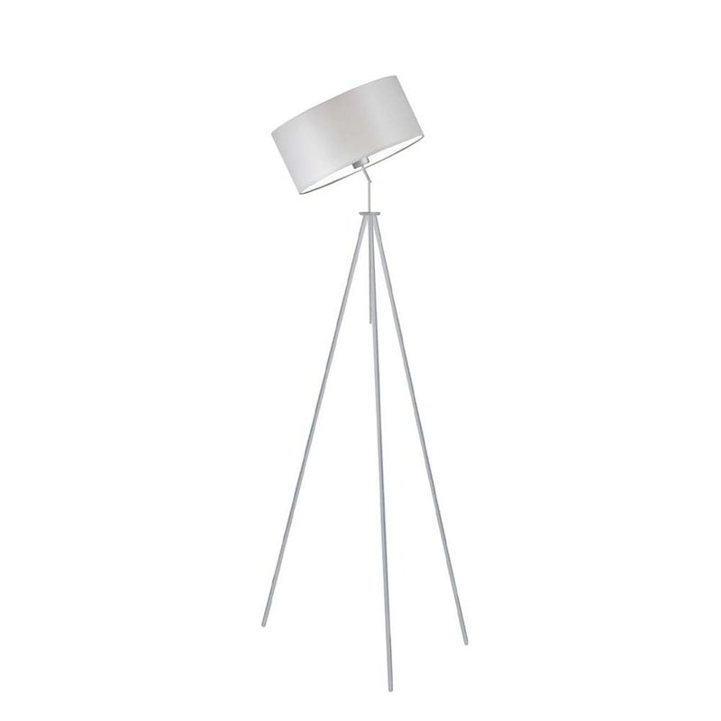 Lampa stojąca podłogowa przegubowa regulowana trójnóg z abażurem walec DECO