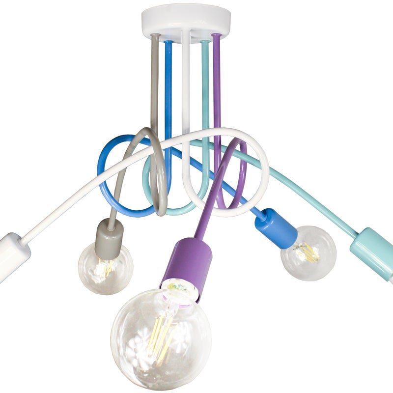 Lampa DECORI Edison Max 5 Biały MIX, 1 szt