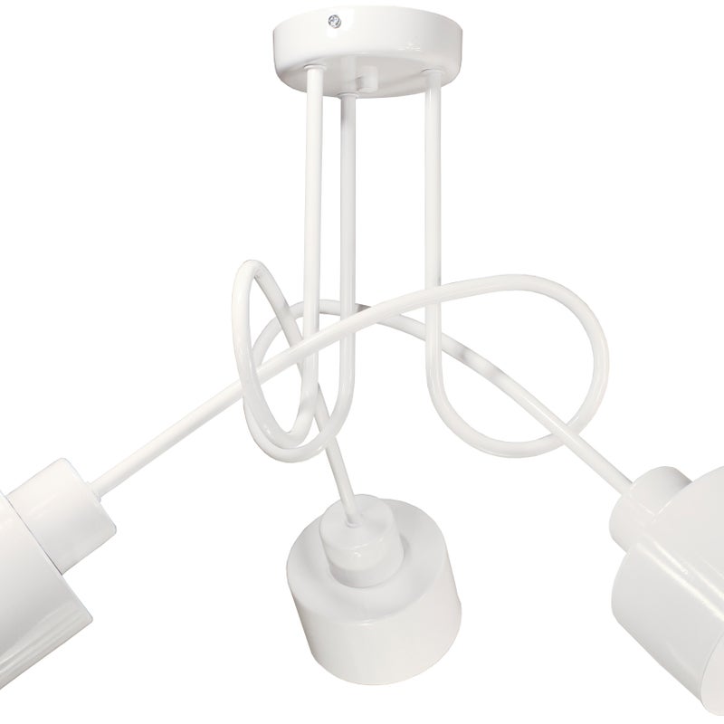 Lampa DECORI Edison Max 3 Loft Biały, 1 szt