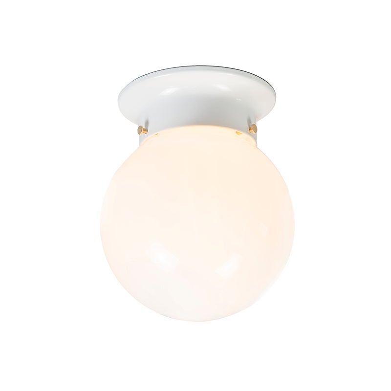 Lampa sufitowa w stylu retro z białym opalem - Scoop