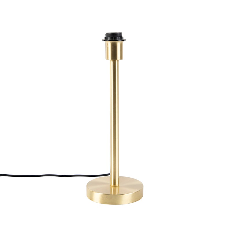 Klasyczna lampa stołowa mosiężna bez klosza - Simplo