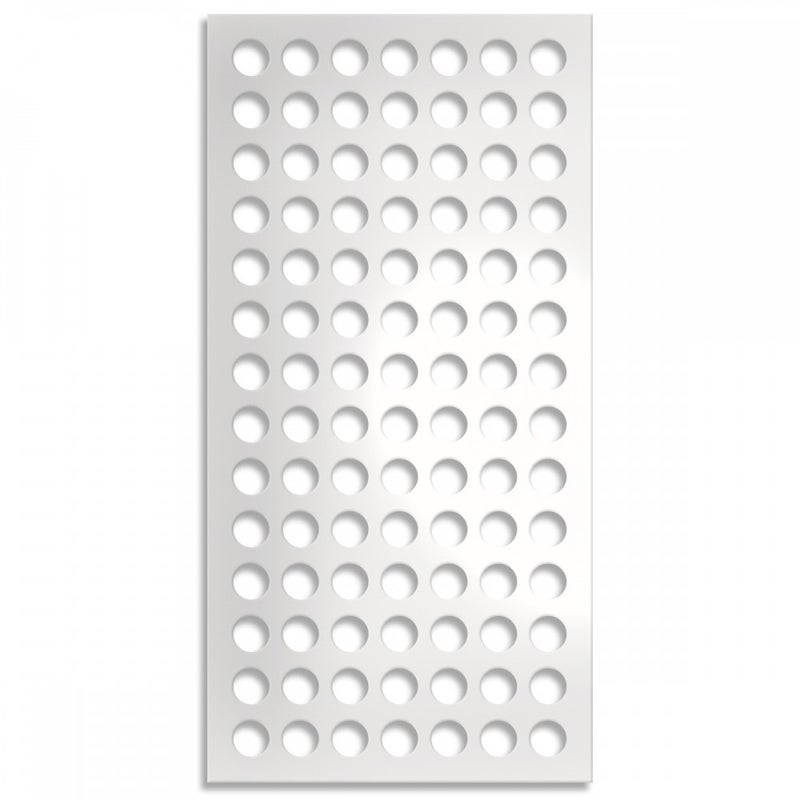 MAŁE OTWORY - Panel perforowany - Kolor BIAŁY, wymiary osłony przeciwsłonecznej 47x94 cm - grubość 10 mm
