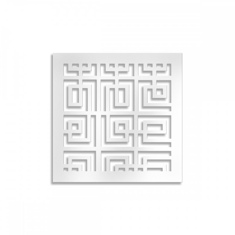 THAI - Panel perforowany - kolor BIAŁY parasol przeciwsłoneczny o wymiarach 48x48 cm - grubość 10 mm