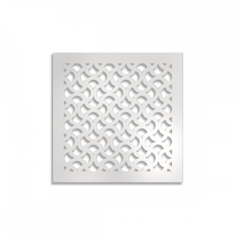 DROPS - Panel perforowany z PVC - Biały parasol przeciwsłoneczny 73x73 cm Grubość 1 cm