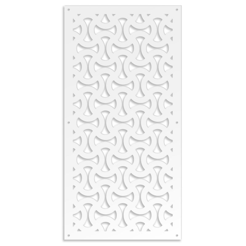 SNAKE - Panel perforowany PCV - Parasol przeciwsłoneczny 73x148 cm biały Grubość 1 cm