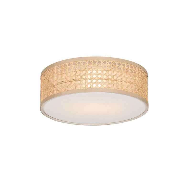 Orientalna lampa sufitowa z rattanu 30 cm - Tromma