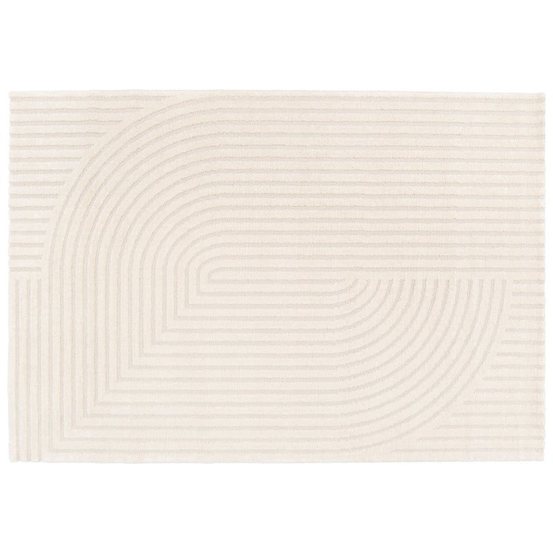 Dywan 3D geometryczny Deep 200 x 290 cm kremowy Cool Inspire