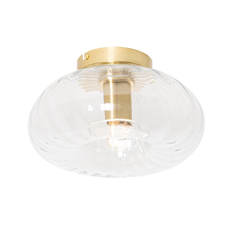 Inteligentna lampa sufitowa złota ze szkłem z Wifi P45 - Ayesha