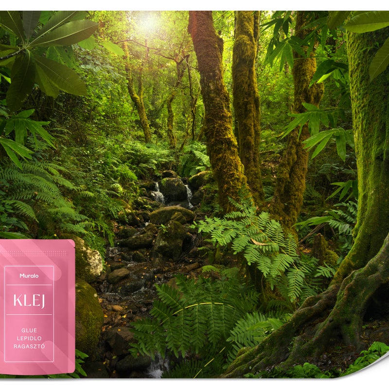 FOTOTAPETA DO SALONU SYPIALNI ZIELONY LAS NATURA ROŚLINY PEJZAŻ 3D 100x70