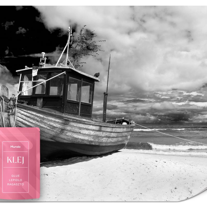 FOTOTAPETA DO SYPIALNI BIURA ŁÓDŹ PLAŻA MORZE KRAJOBRAZ STYL RETRO 100x70