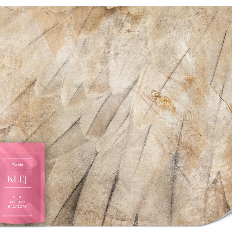 FOTOTAPETA PIÓRA ABSTRAKCJA BETON MURAL NA ŚCIANĘ DO SALONU BIURA 300x210