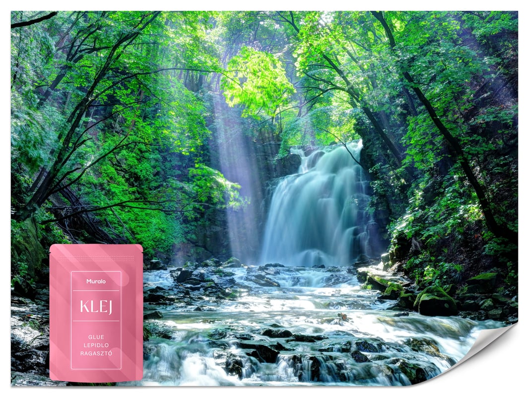 FOTOTAPETA DO SALONU SYPIALNI WODOSPAD KASKADA PEJZAŻ NATURA 3D 300x210