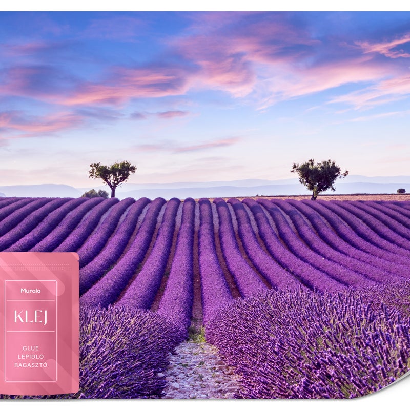 FOTOTAPETA DO SYPIALNI SALONU POLE LAWENDY KWIATY NATURA PEJZAŻ 3D 350x256