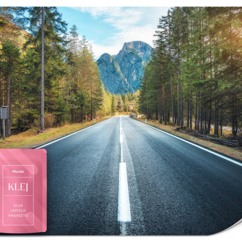 FOTOTAPETA DO SALONU BIURA DROGA GÓRY JESIENNY LAS PEJZAŻ NATURA 3D 250x175