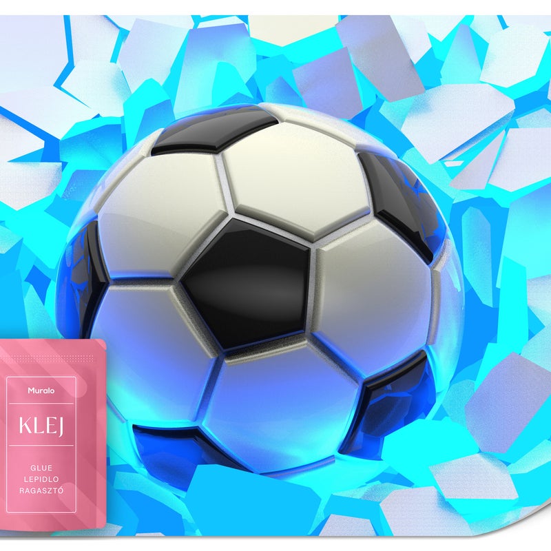 FOTOTAPETA DLA CHŁOPCA PIŁKA NOŻNA SPORT MUR TAPETA MŁODZIEŻOWA 3D 250x175