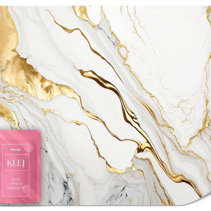 FOTOTAPETA DO SALONU SYPIALNI NOWOCZESNY BIAŁY MARMUR STYL GLAMOUR 150x105