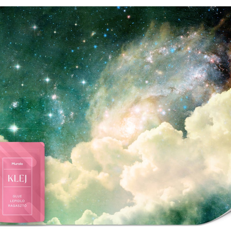 FOTOTAPETA DO POKOJU DZIECIĘCEGO KOSMOS MGŁAWICA GWIAZDY GALAKTYKA 500x350