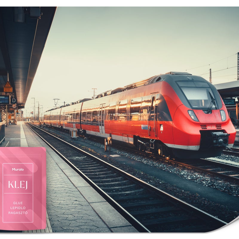 FOTOTAPETA MŁODZIEŻOWA NOWOCZESNY POCIĄG POJAZD PERON DLA CHŁOPCA 150x105