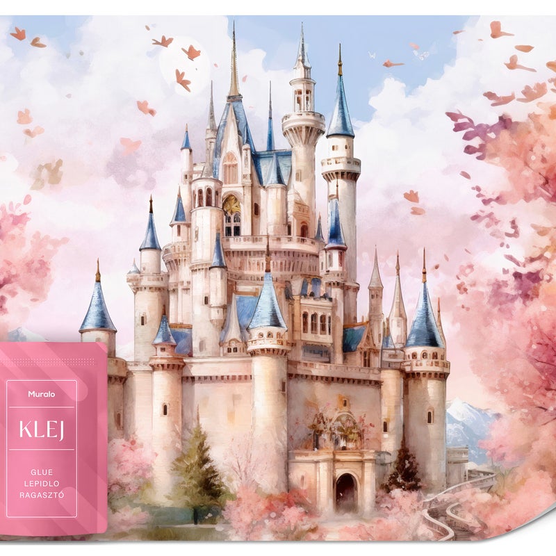 FOTOTAPETA DLA DZIECI BAJKOWY ZAMEK KRÓLESTWO DLA KSIĘŻNICZKI BAJKA 300x210