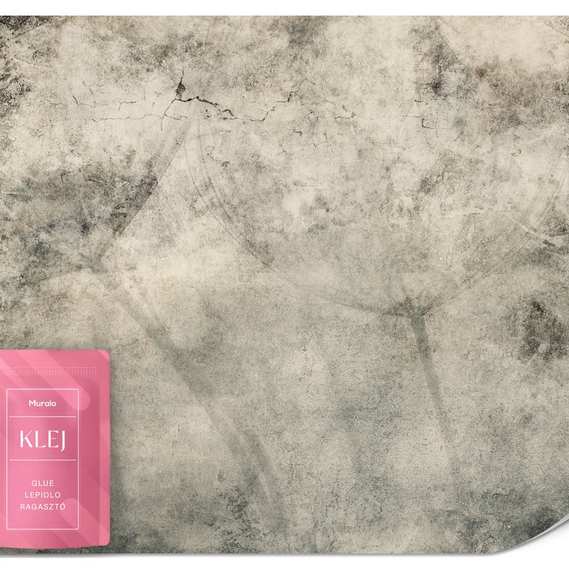 FOTOTAPETA DO SALONU BIURA DMUCHAWCE KWIATY BETON ABSTRAKCJA MURAL 500x350