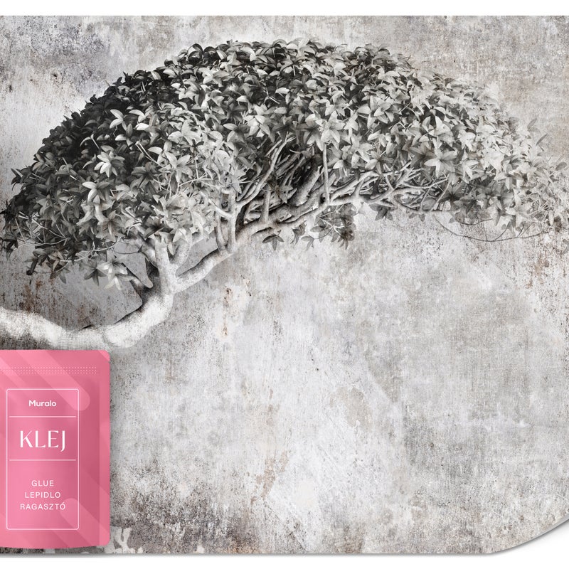 FOTOTAPETA DO SALONU SYPIALNI ABSTRAKCJA DRZEWO NATURA BETON LOFT 100x70