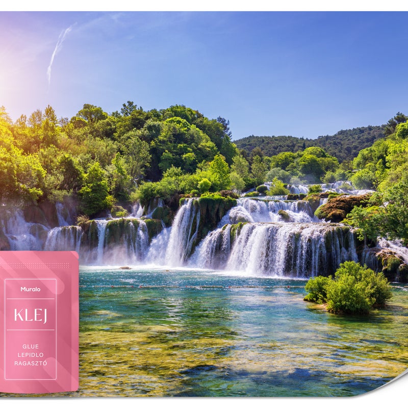 FOTOTAPETA DO SALONU SYPIALNI WODOSPAD KASKADA NATURA KRAJOBRAZ 3D 300x210