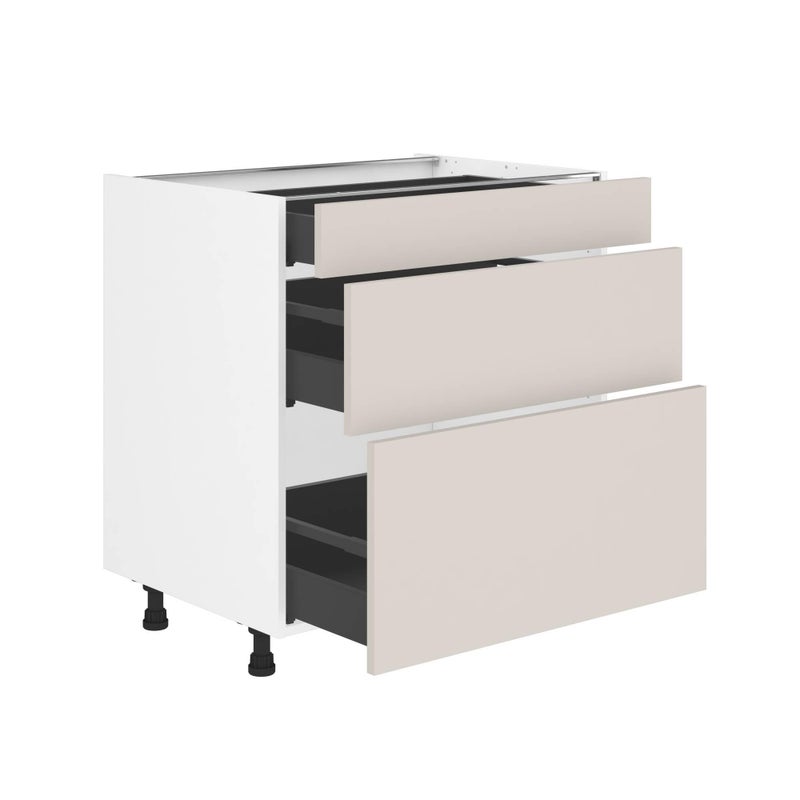Szafka kuchenna kompletna Vienne 80 cm len 3 szuflady Delinia iD