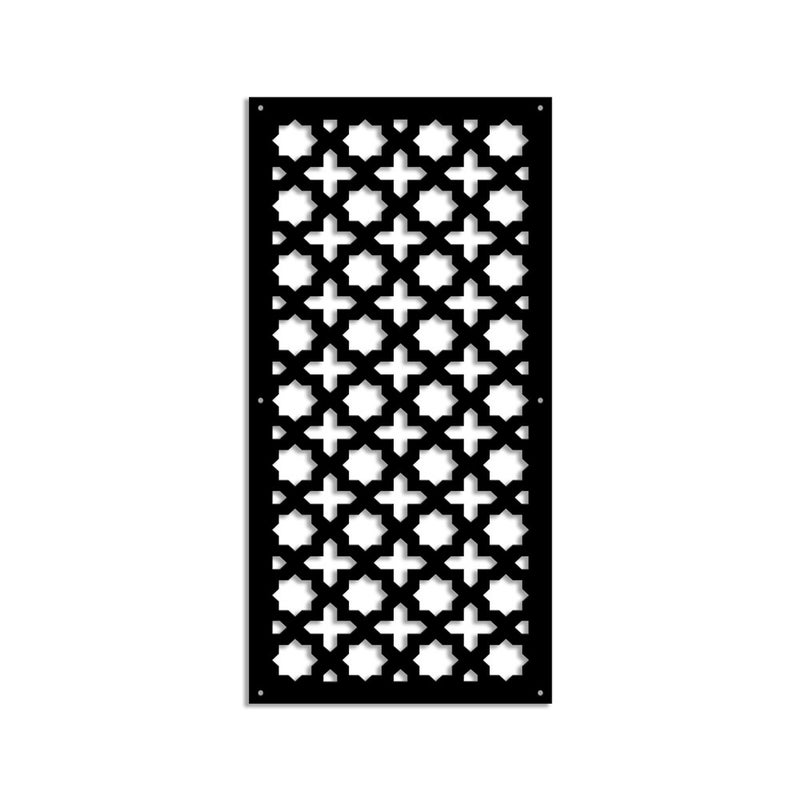 CROSS - Panel perforowany z PVC - Parasol czarny 73X148 cm
