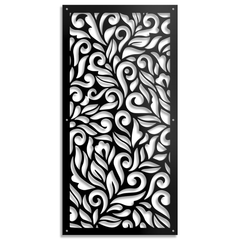 DECOR - Panel perforowany - Parasol przeciwsłoneczny w kolorze czarnym, wymiary 73x148 cm - grubość 10 mm