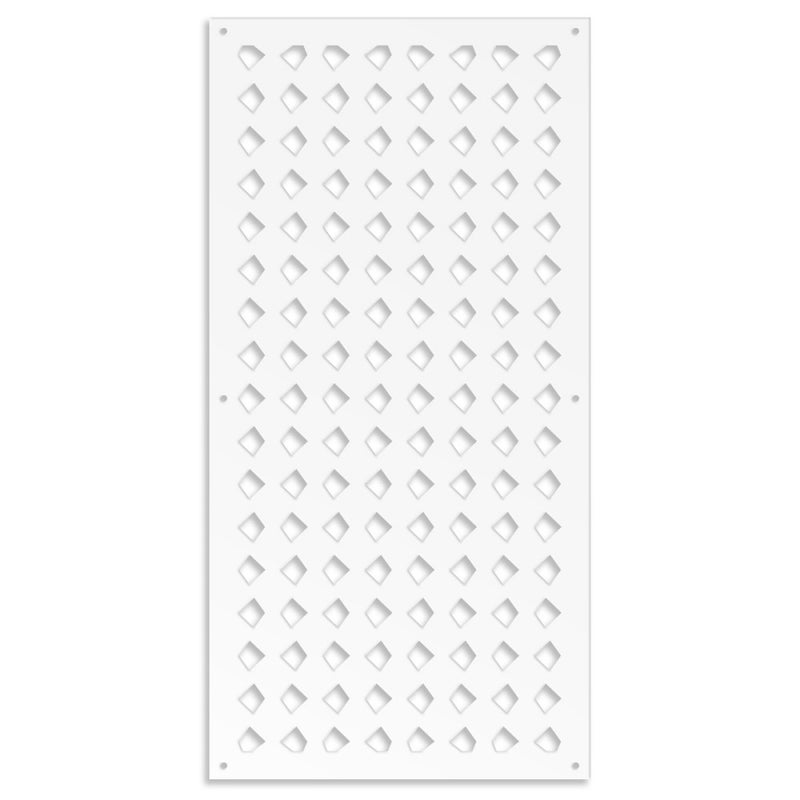 HALLOWEEN - Panel perforowany z PVC - Parasol przeciwsłoneczny 47x94 cm biały Grubość 1 cm