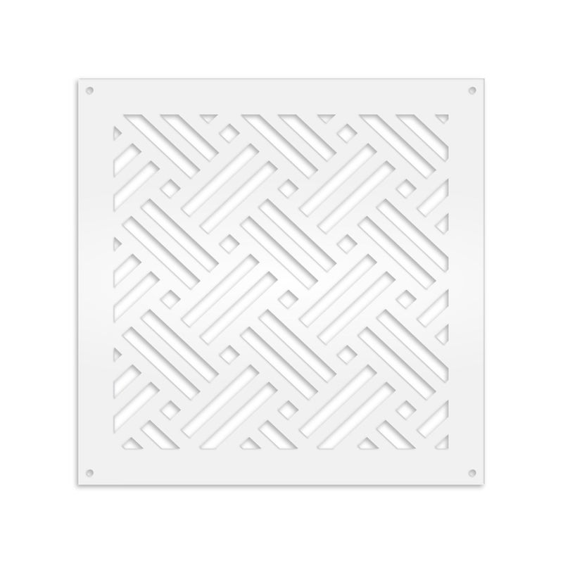 FILOTTO - Panel perforowany z PVC - Parasol biały 98x98 cm - grubość 1 cm