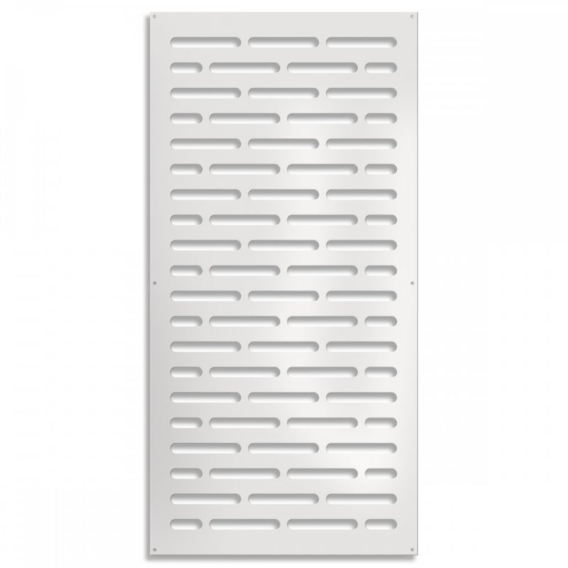 HOT DOG - Panel PCV perforowany - Parasol przeciwsłoneczny o wymiarach 50x150 cm - kolor biały