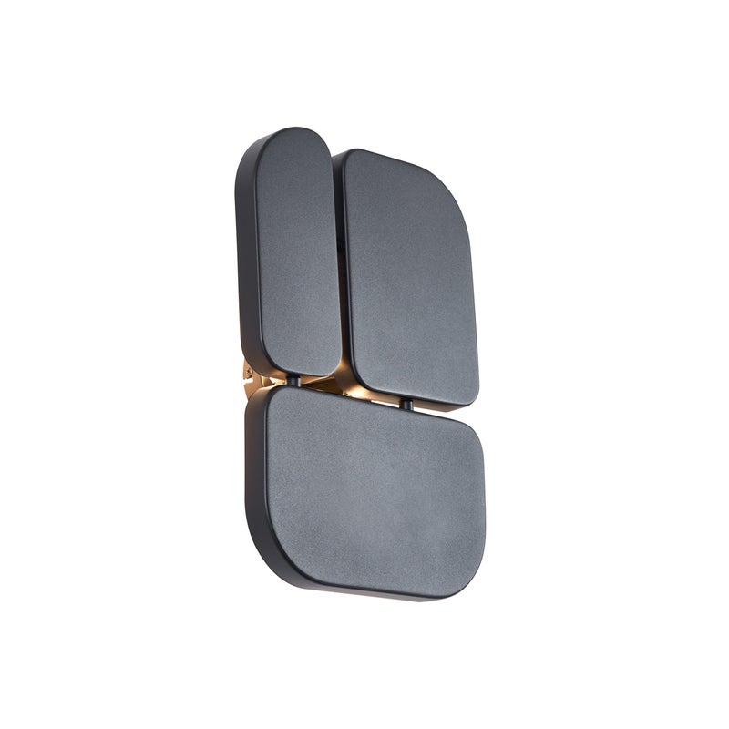 Designerski kinkiet czarny 3-źródła światła - Planes