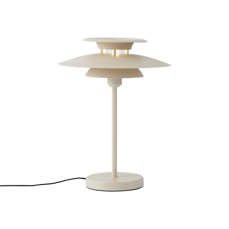 Lampa stołowa w stylu retro beżowa stalowa 45 cm - Pauly