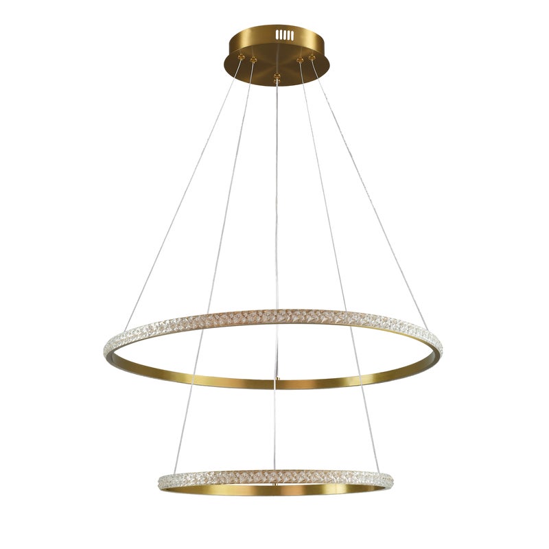 Lampa wisząca Diana 6200 lm złota LED Goldlux